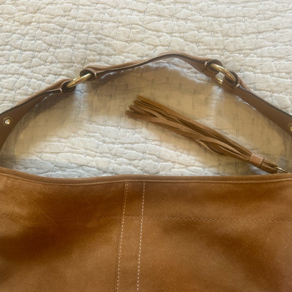 Coach suede handbag. - Picture 8 of 12